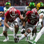 ATLANTA – Check out 81 photos by Jamie Owens from Indiana's 56-22 win against Oregon in the CFP semifinal at the Chick-fil-A Peach Bowl at Mercedes-Benz Stadium.