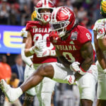ATLANTA – Check out 81 photos by Jamie Owens from Indiana's 56-22 win against Oregon in the CFP semifinal at the Chick-fil-A Peach Bowl at Mercedes-Benz Stadium.