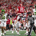 ATLANTA – Check out 81 photos by Jamie Owens from Indiana's 56-22 win against Oregon in the CFP semifinal at the Chick-fil-A Peach Bowl at Mercedes-Benz Stadium.
