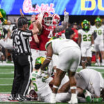 ATLANTA – Check out 81 photos by Jamie Owens from Indiana's 56-22 win against Oregon in the CFP semifinal at the Chick-fil-A Peach Bowl at Mercedes-Benz Stadium.