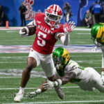 ATLANTA – Check out 81 photos by Jamie Owens from Indiana's 56-22 win against Oregon in the CFP semifinal at the Chick-fil-A Peach Bowl at Mercedes-Benz Stadium.