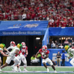 ATLANTA – Check out 81 photos by Jamie Owens from Indiana's 56-22 win against Oregon in the CFP semifinal at the Chick-fil-A Peach Bowl at Mercedes-Benz Stadium.