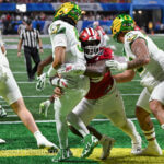 ATLANTA – Check out 81 photos by Jamie Owens from Indiana's 56-22 win against Oregon in the CFP semifinal at the Chick-fil-A Peach Bowl at Mercedes-Benz Stadium.