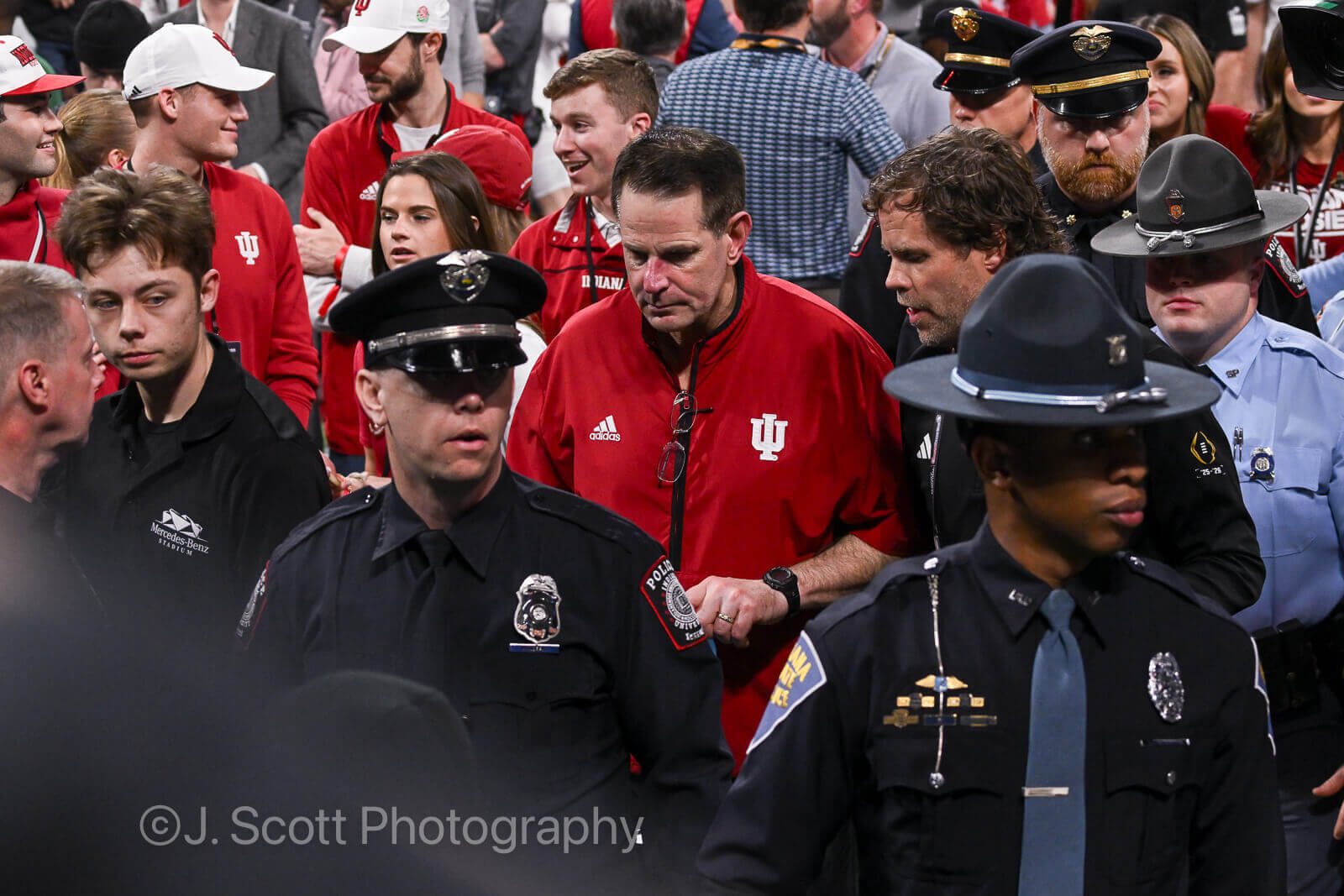 ATLANTA – Check out 81 photos by Jamie Owens from Indiana's 56-22 win against Oregon in the CFP semifinal at the Chick-fil-A Peach Bowl at Mercedes-Benz Stadium.