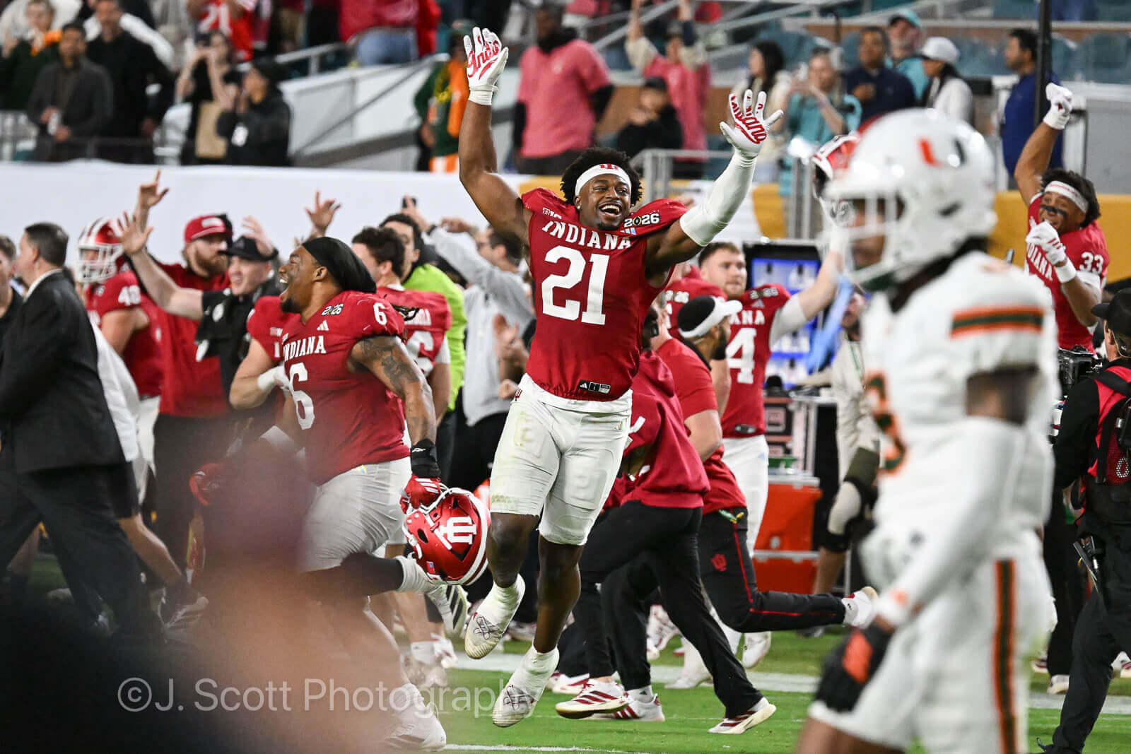 Photos from IU football's 27-21 win against Miami (FL) in the CFP national championship game.