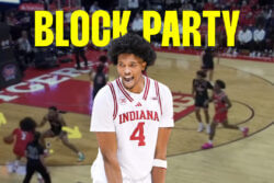 Sam Alexis celebrates.