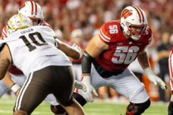 Wisconsin offensive lineman Joe Brunner.
