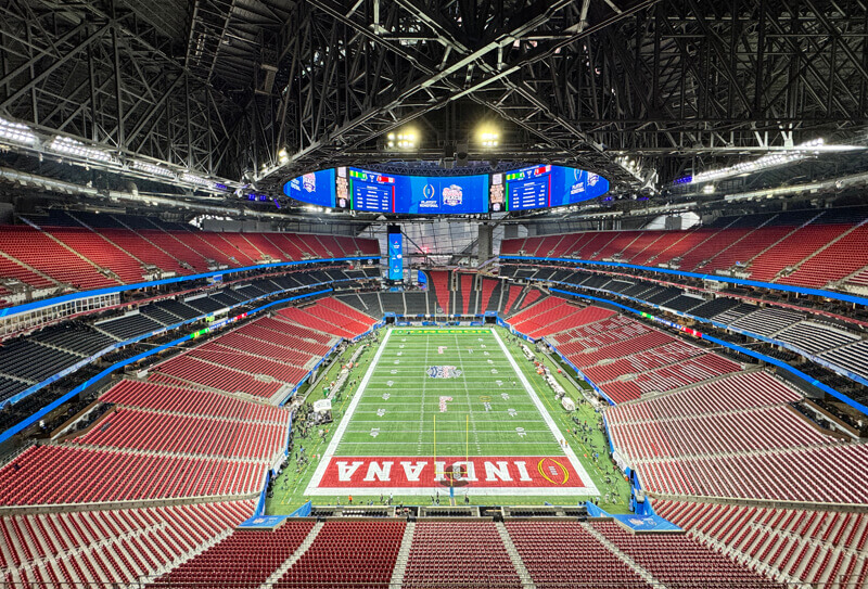 The field for the CFP semifinal in Atlanta, Georgia.