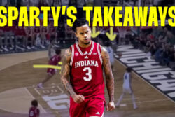 Lamar Wilkerson walks down the court.