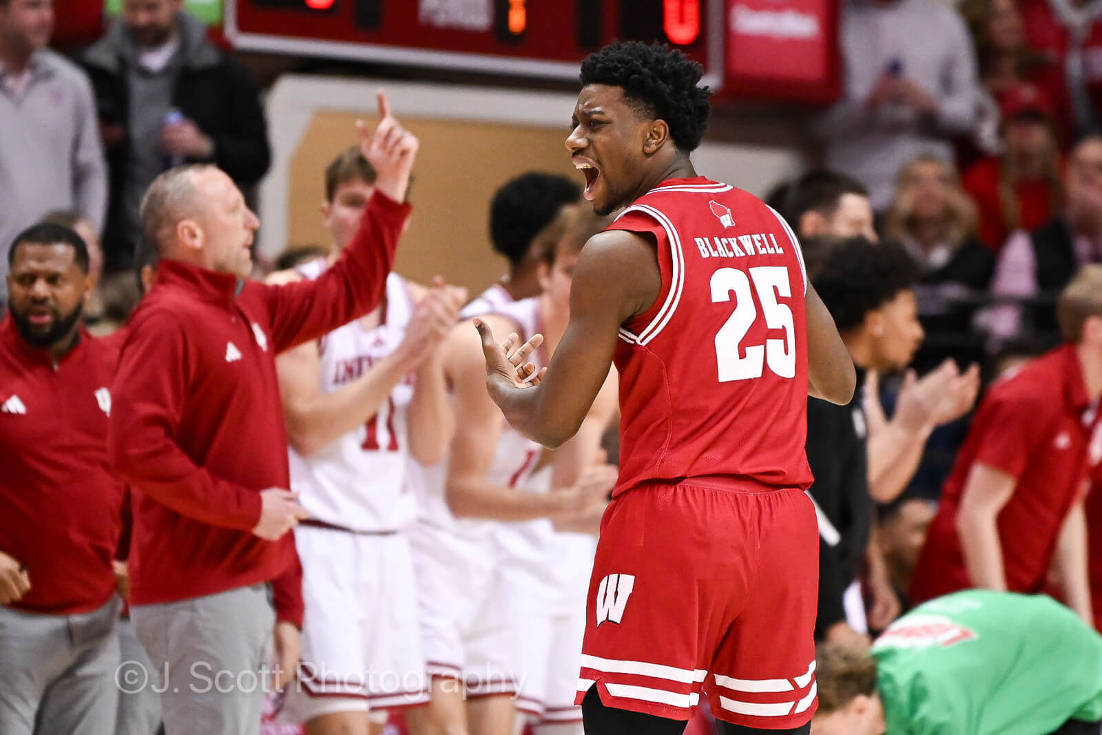 Photos from IU basketball's win against Wisconsin.