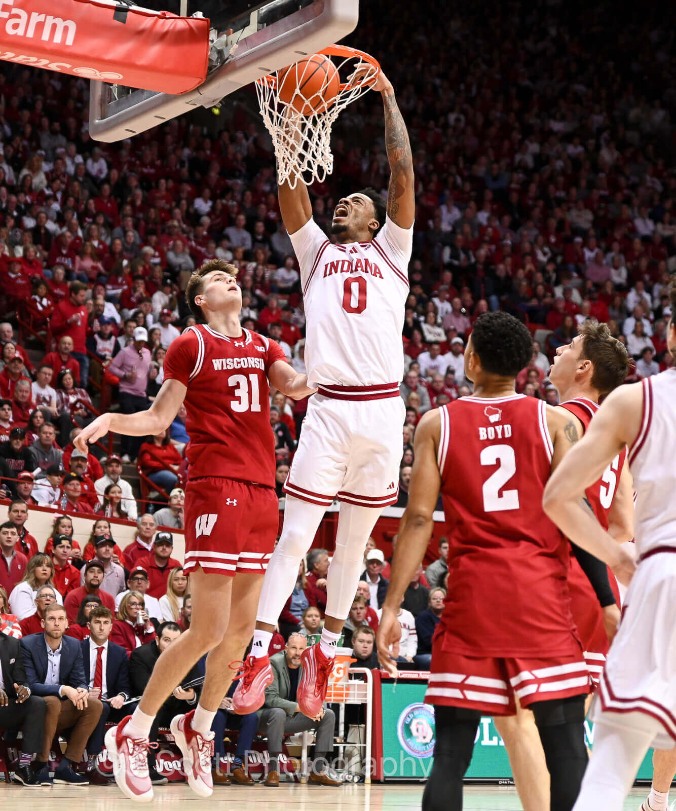 Photos from IU basketball's win against Wisconsin.