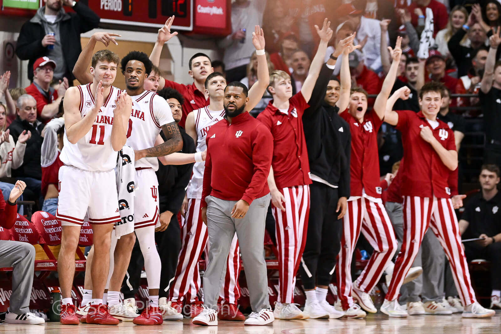 Photos from IU basketball's win against Wisconsin.