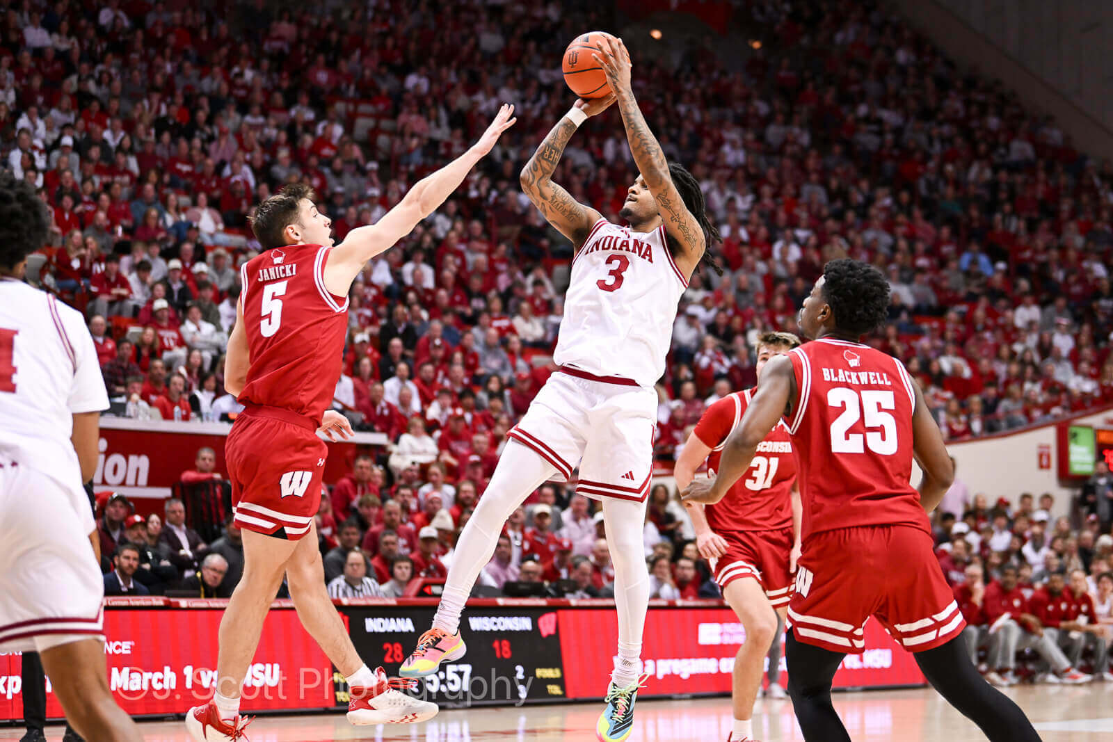 Photos from IU basketball's win against Wisconsin.