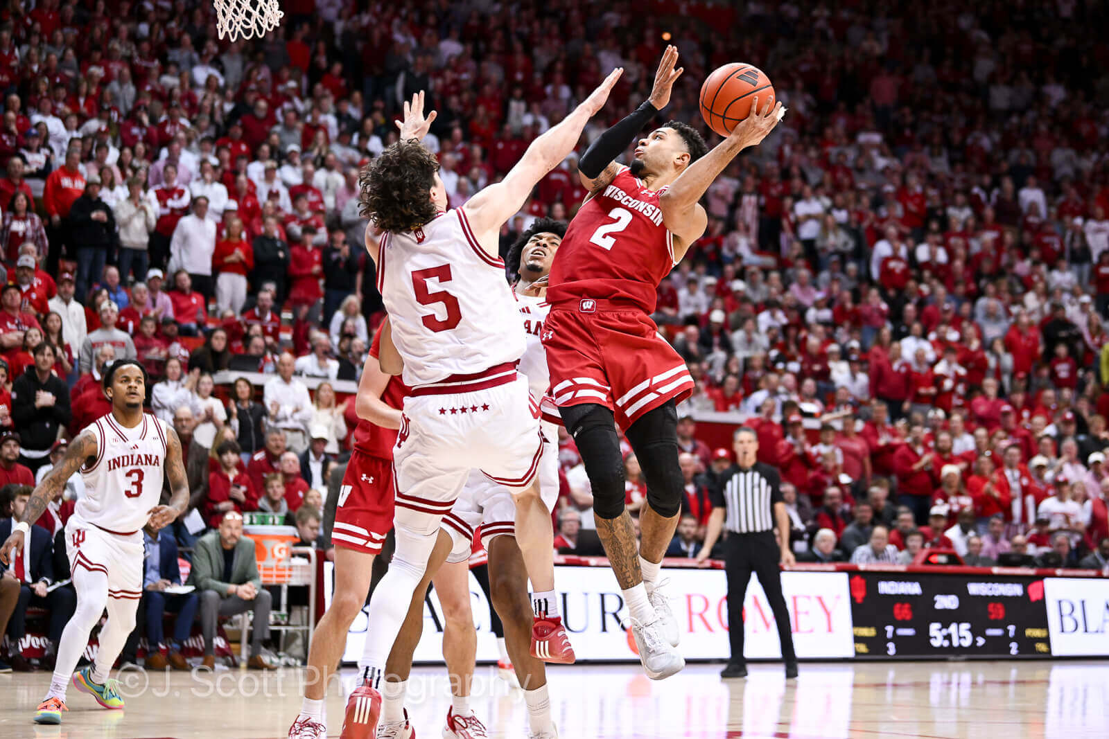 Photos from IU basketball's win against Wisconsin.
