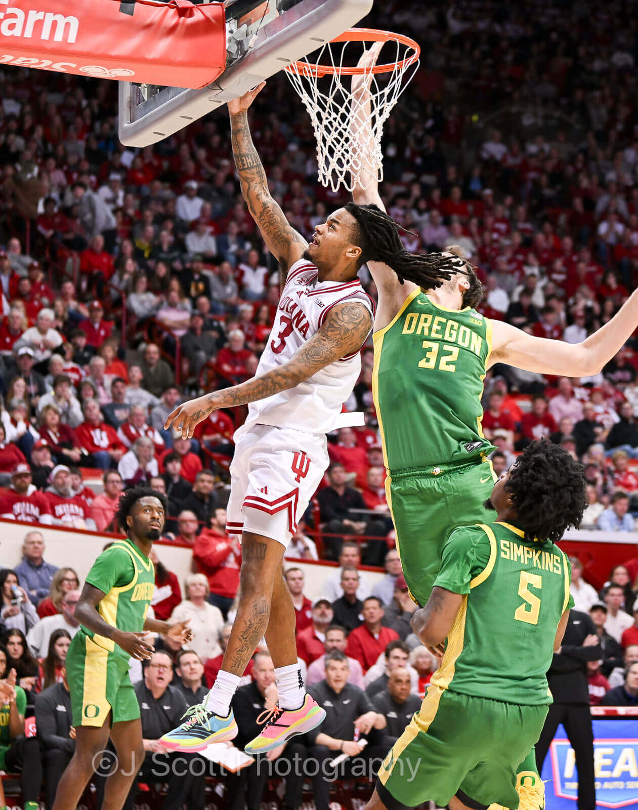Photos from IU basketball's 92-74 win against Oregon.