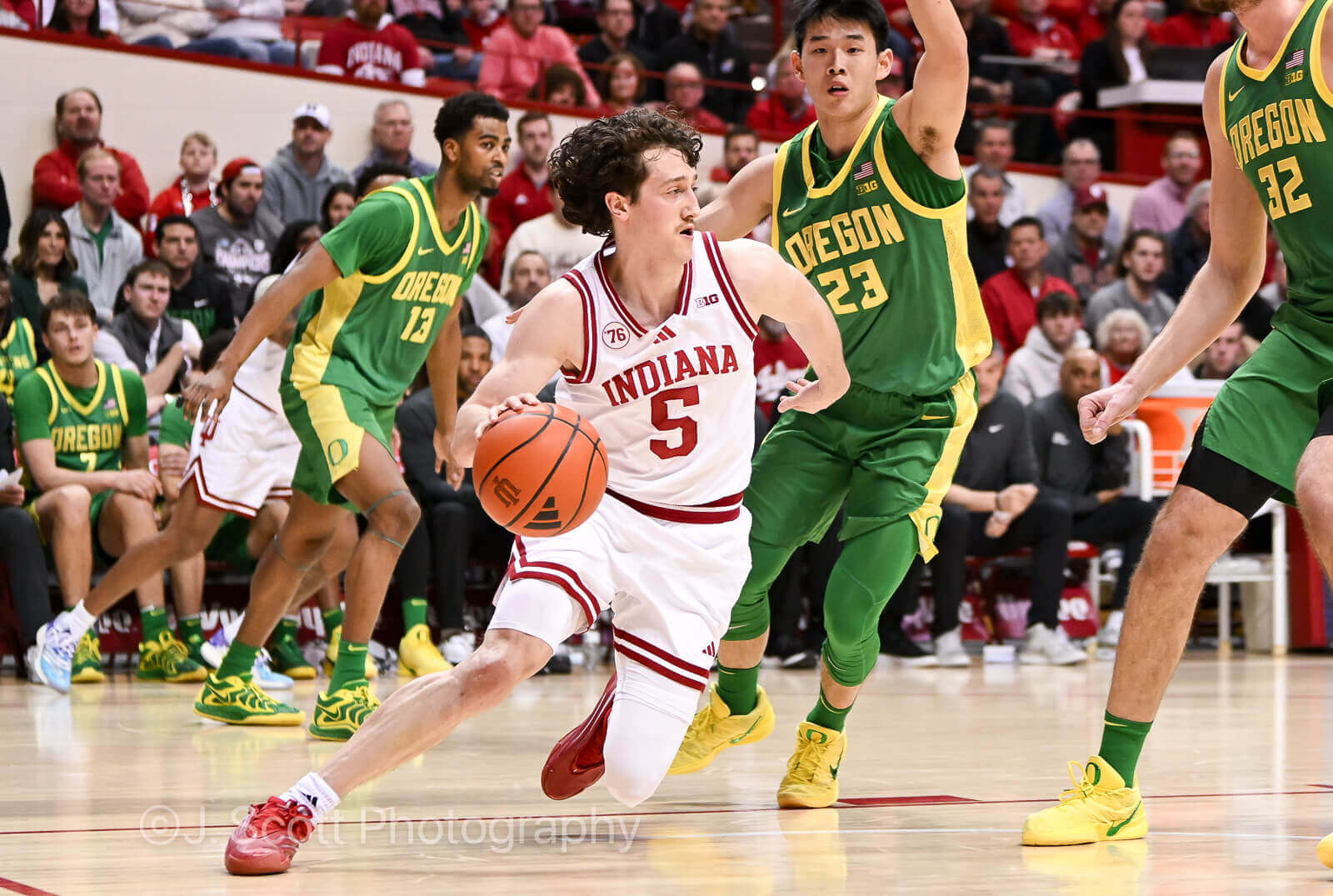 Photos from IU basketball's 92-74 win against Oregon.