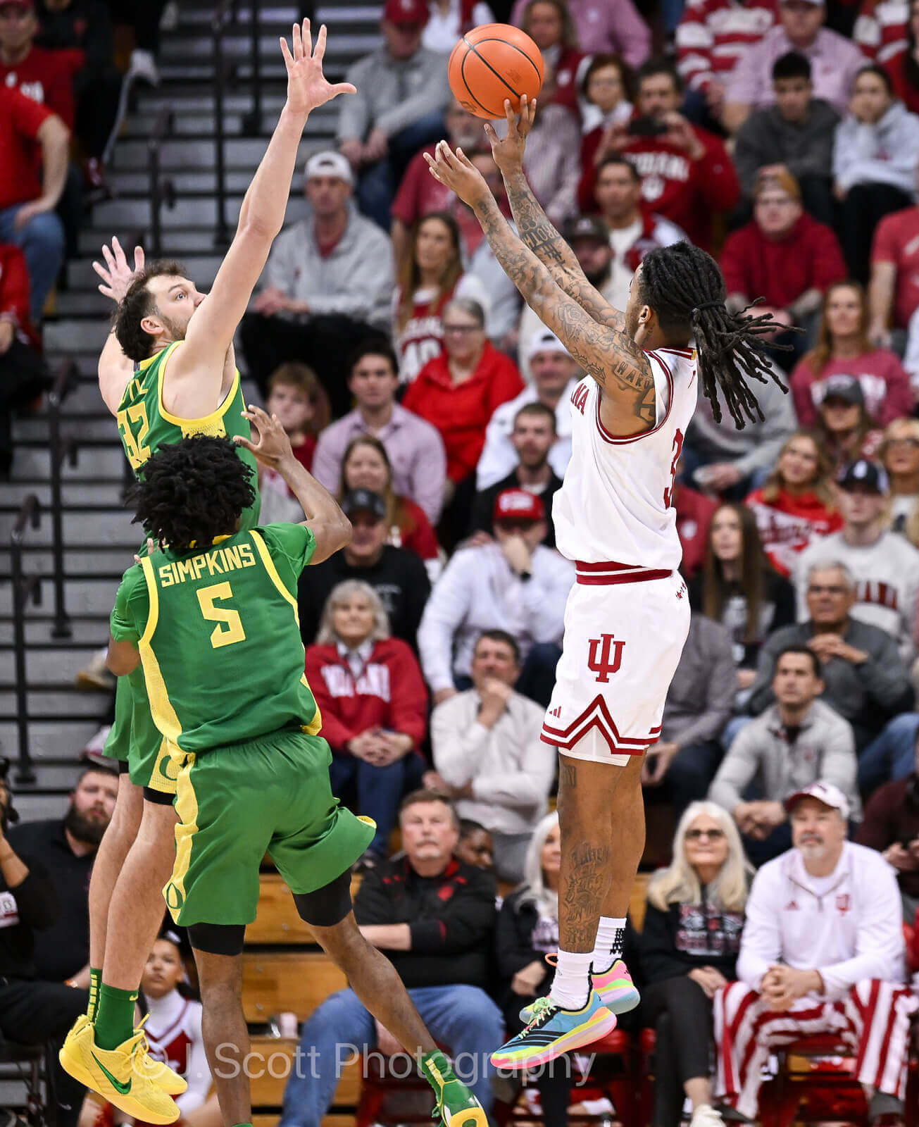 Photos from IU basketball's 92-74 win against Oregon.