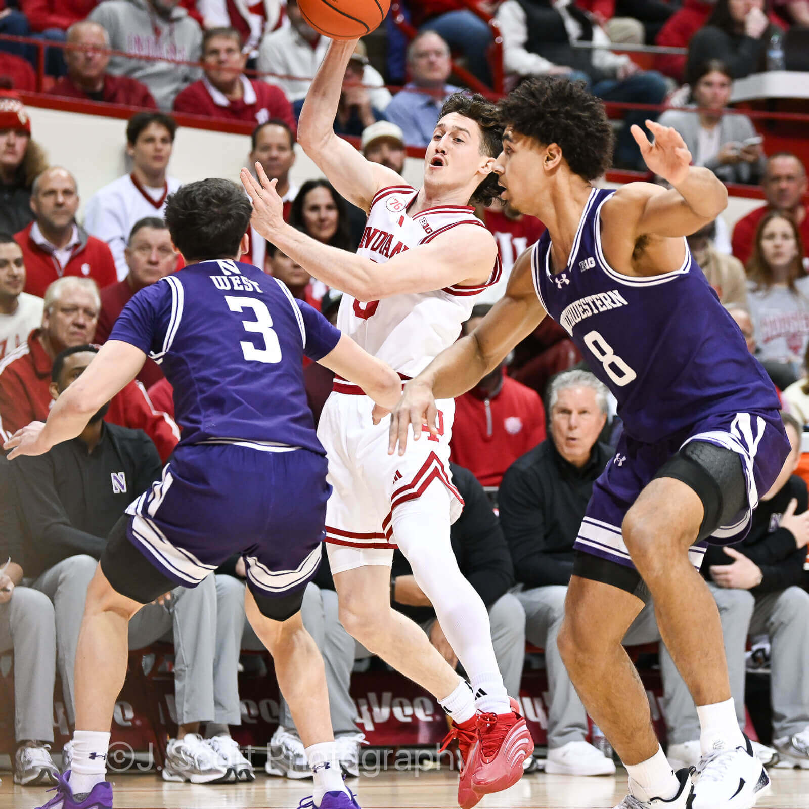 Photos from IU basketball’s 72-68 loss to Northwestern at Simon Skjodt Assembly Hall.