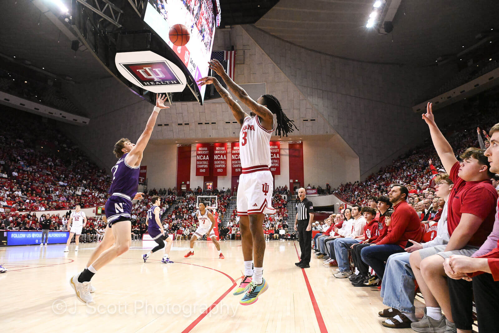 Photos from IU basketball’s 72-68 loss to Northwestern at Simon Skjodt Assembly Hall.