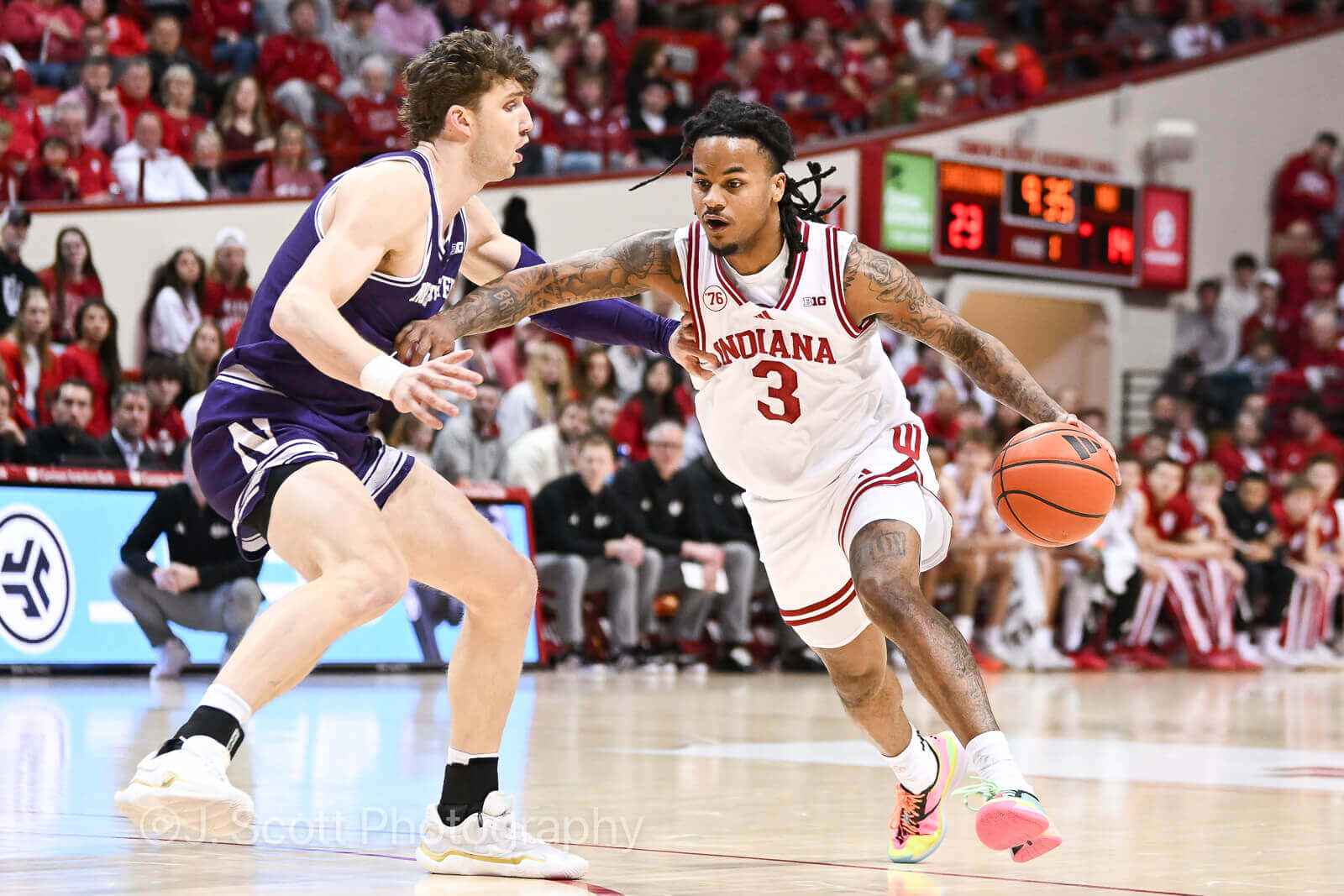 Photos from IU basketball’s 72-68 loss to Northwestern at Simon Skjodt Assembly Hall.