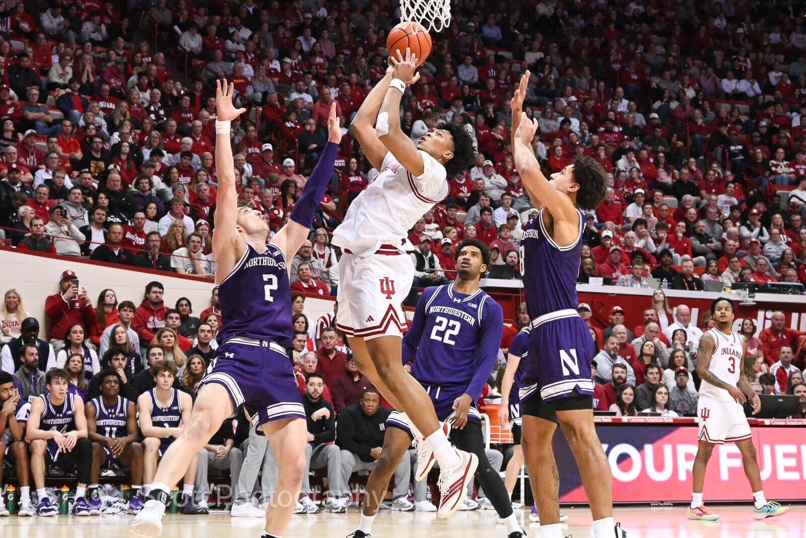 Photos from IU basketball’s 72-68 loss to Northwestern at Simon Skjodt Assembly Hall.