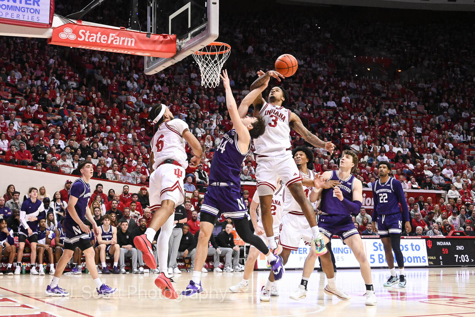 Photos from IU basketball’s 72-68 loss to Northwestern at Simon Skjodt Assembly Hall.