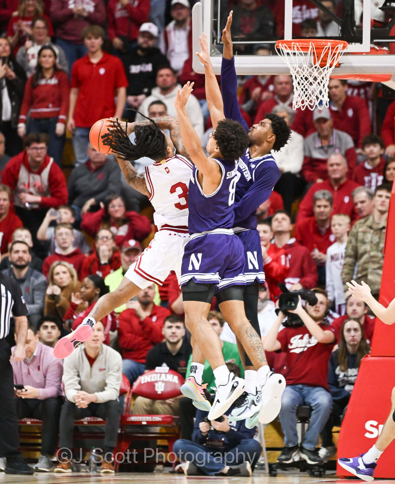 Photos from IU basketball’s 72-68 loss to Northwestern at Simon Skjodt Assembly Hall.