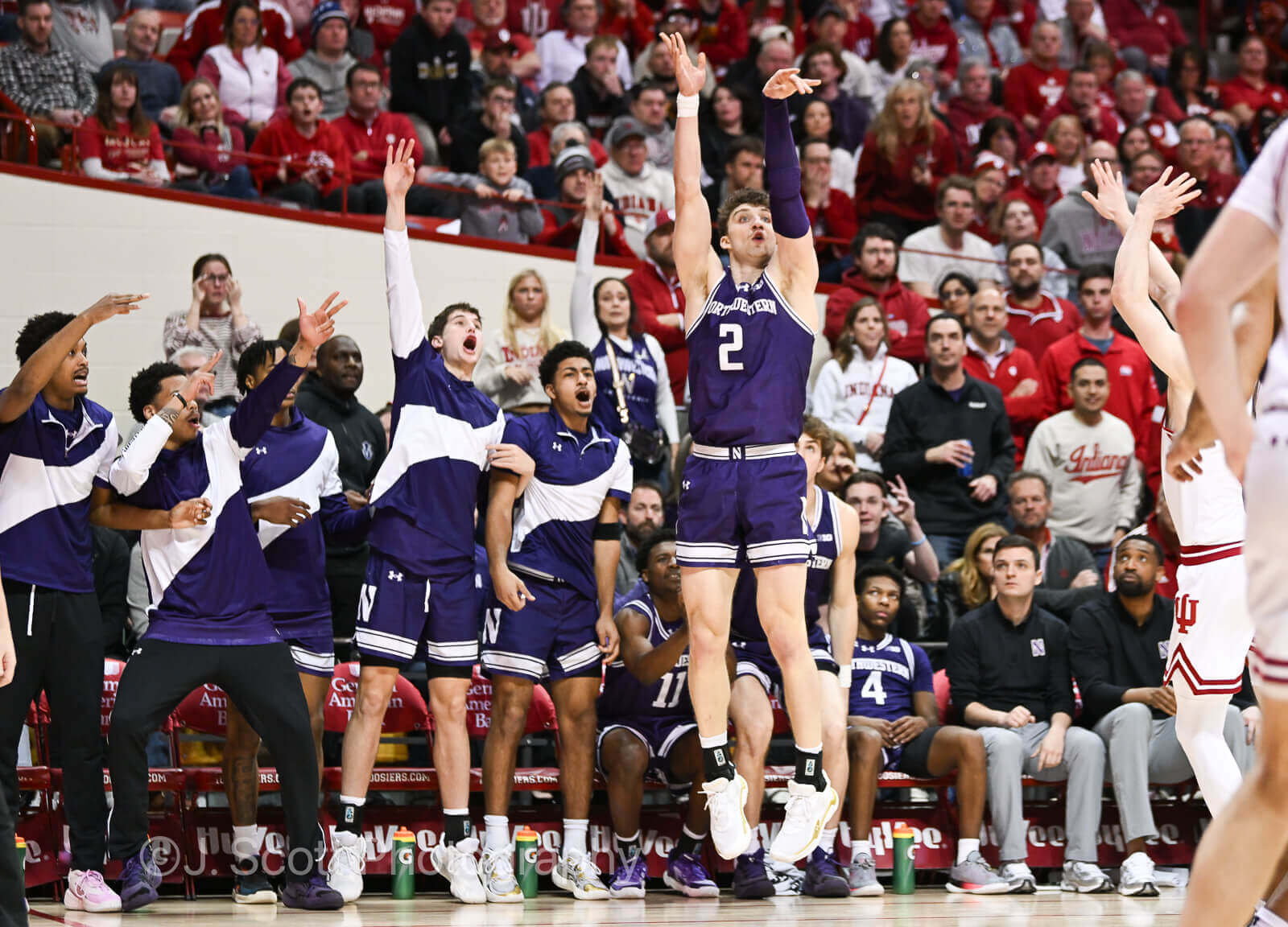 Photos from IU basketball’s 72-68 loss to Northwestern at Simon Skjodt Assembly Hall.