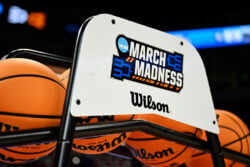 NCAA tournament ball rack.