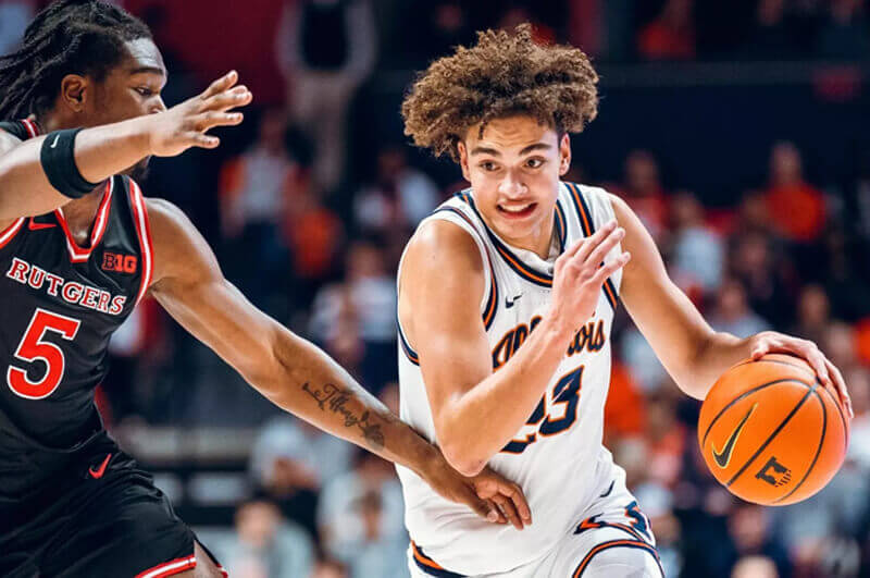 Illinois freshman guard Keaton Wagler.