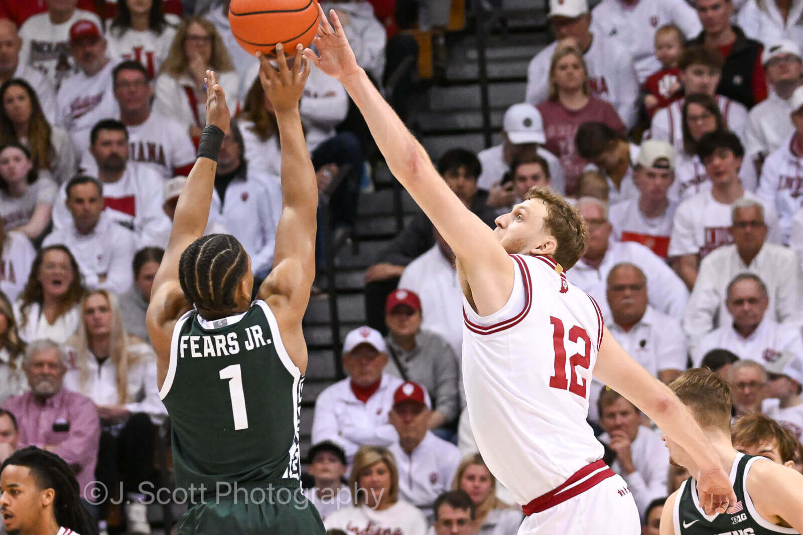 Photos from IU basketball’s 77-64 loss to Michigan State at Simon Skjodt Assembly Hall.