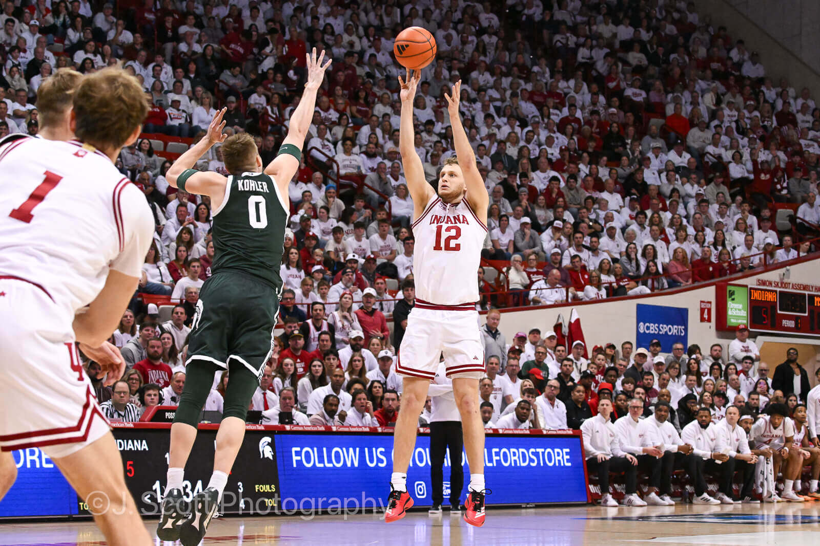 Photos from IU basketball’s 77-64 loss to Michigan State at Simon Skjodt Assembly Hall.