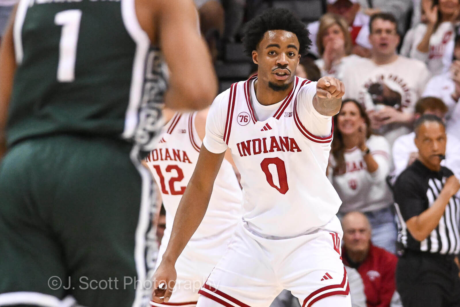 Photos from IU basketball’s 77-64 loss to Michigan State at Simon Skjodt Assembly Hall.