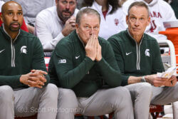Photos from IU basketball’s 77-64 loss to Michigan State at Simon Skjodt Assembly Hall.