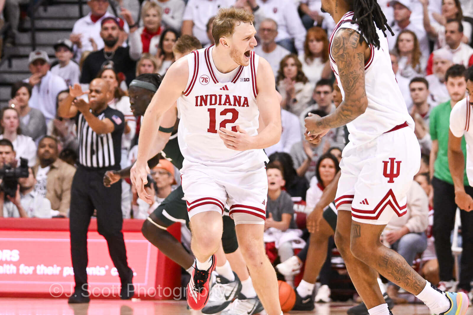 Photos from IU basketball’s 77-64 loss to Michigan State at Simon Skjodt Assembly Hall.