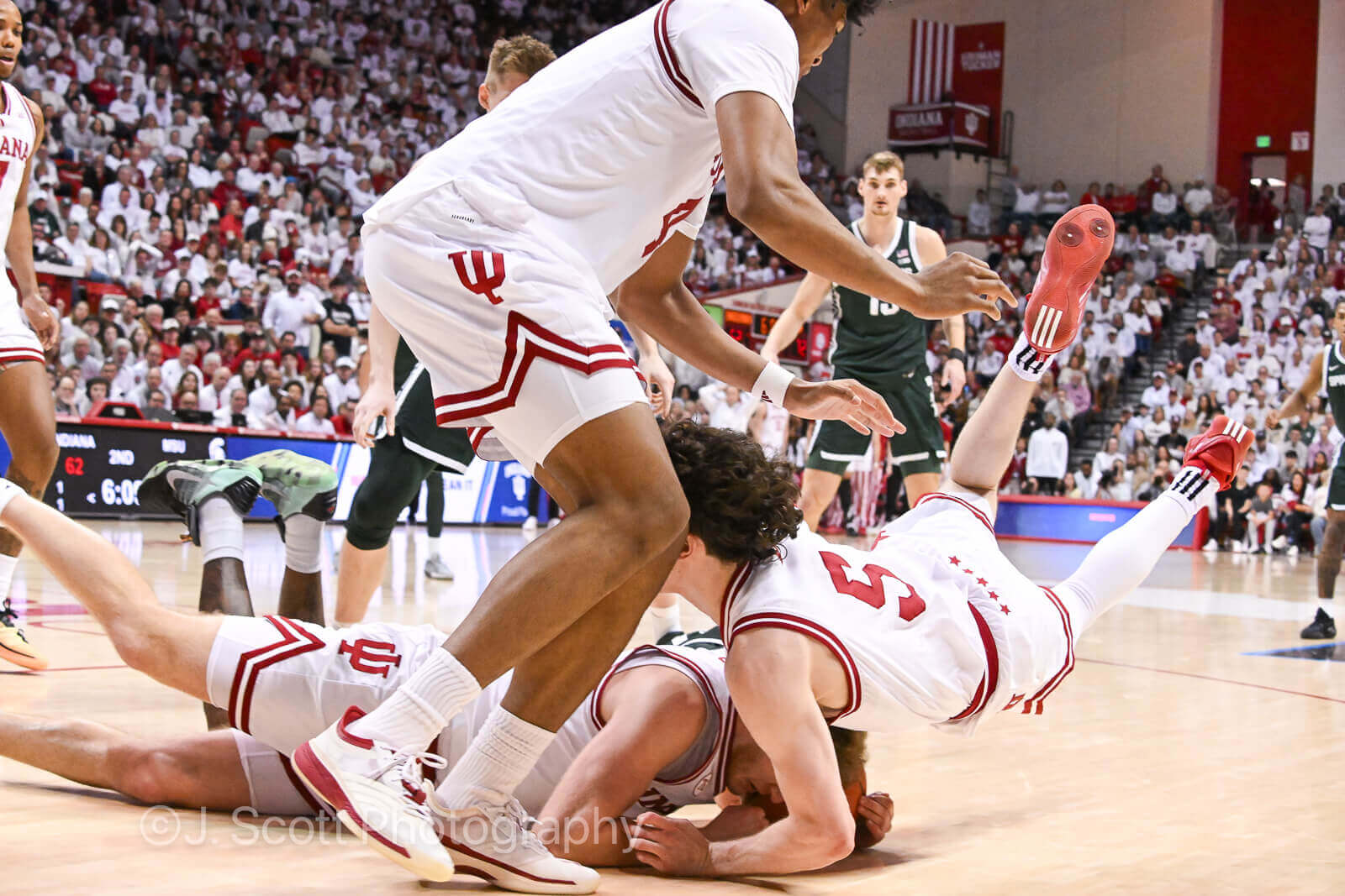 Photos from IU basketball’s 77-64 loss to Michigan State at Simon Skjodt Assembly Hall.