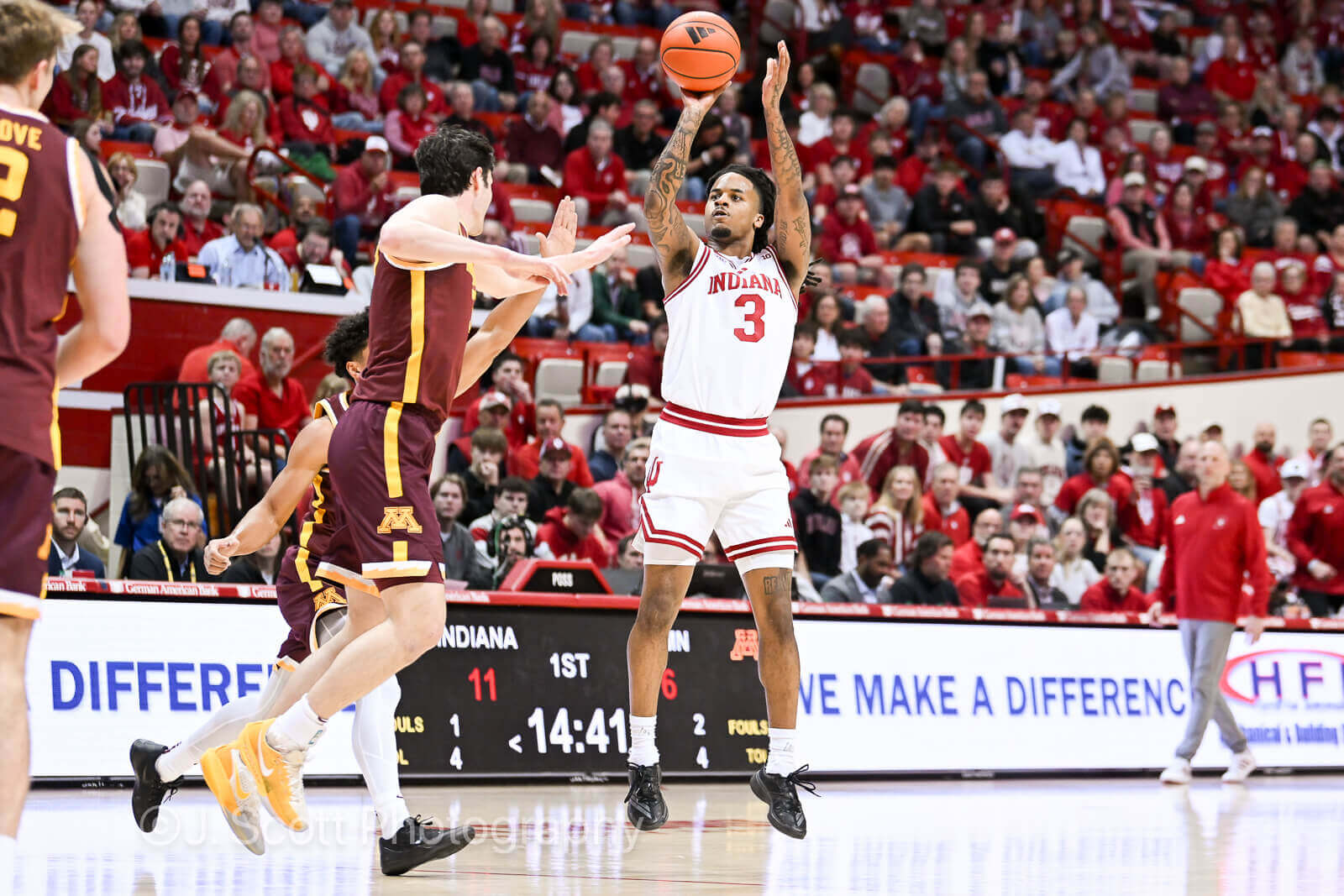 Photos from IU basketball's 77-47 win against Minnesota at Simon Skjodt Assembly Hall.