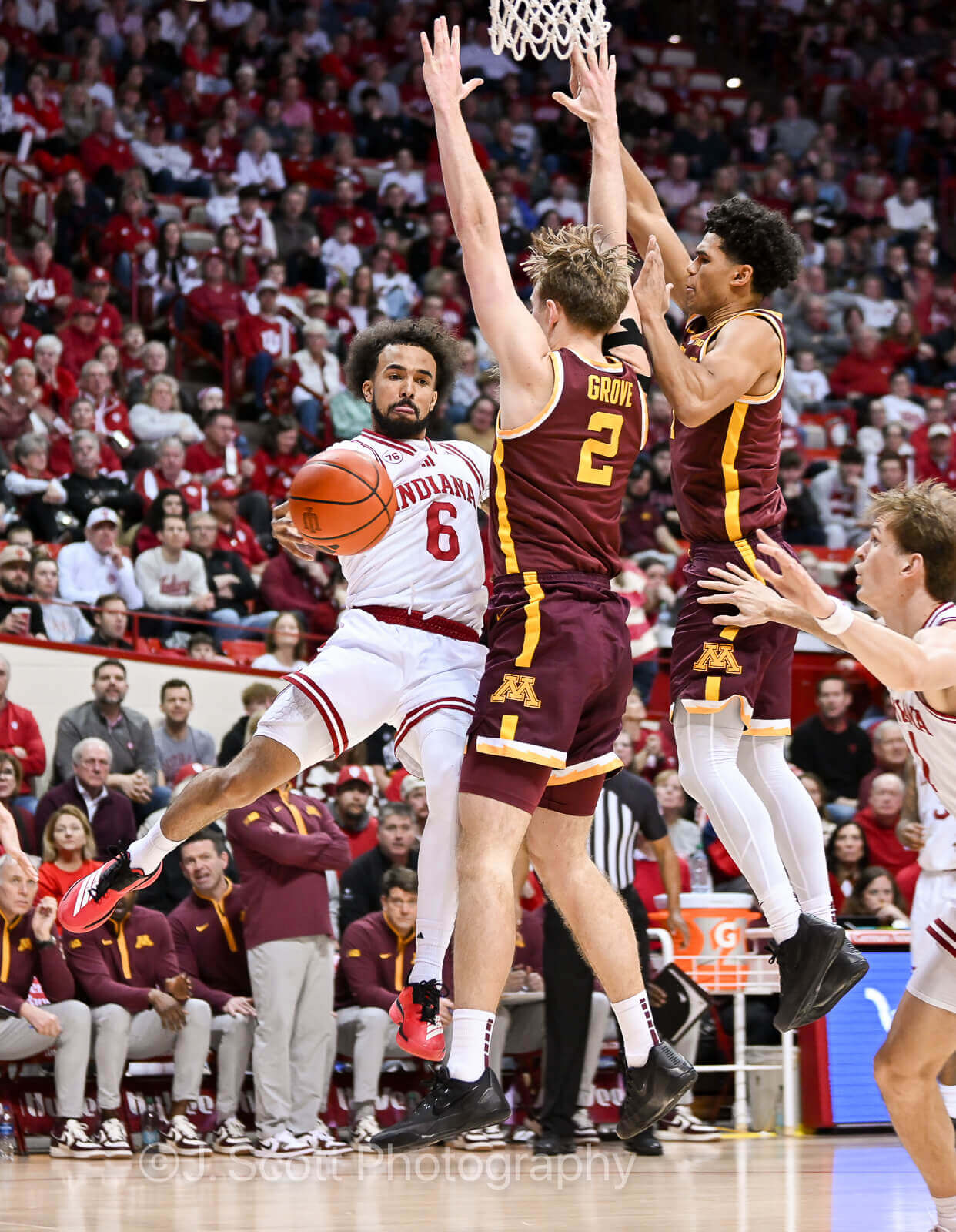 Photos from IU basketball's 77-47 win against Minnesota at Simon Skjodt Assembly Hall.