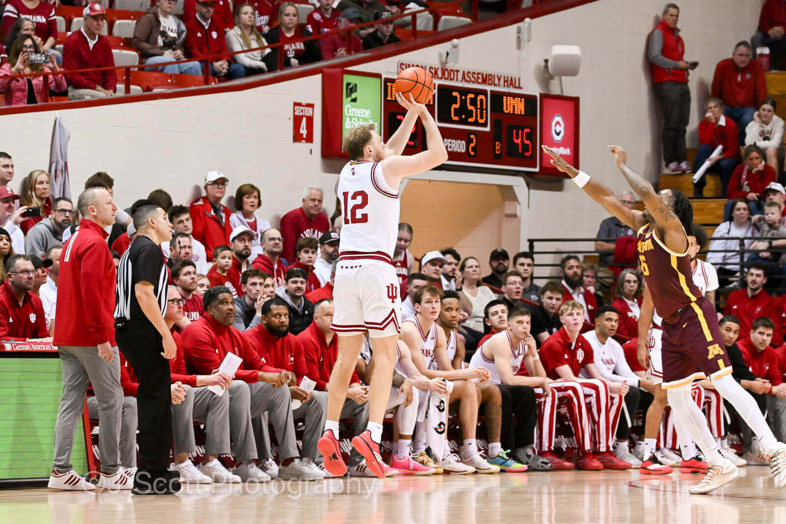 Photos from IU basketball's 77-47 win against Minnesota at Simon Skjodt Assembly Hall.