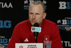 Darian DeVries following Big Ten tournament loss to Northwestern.