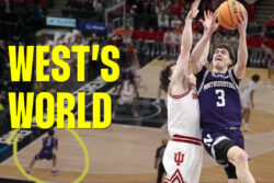 Jake West drives on Conor Enright.