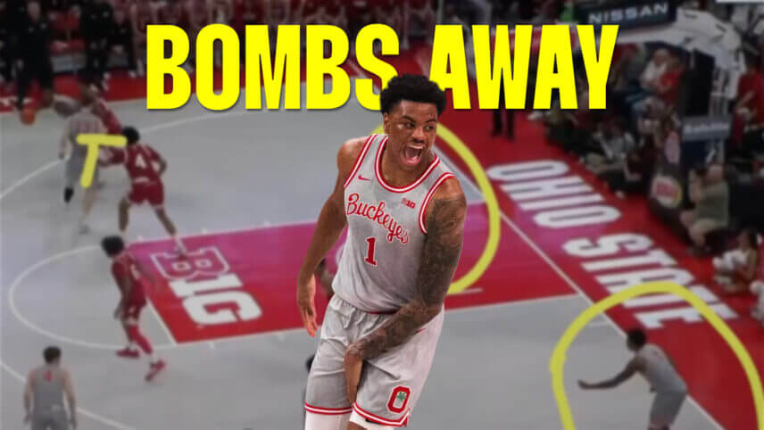 Amare Bynum celebrates.