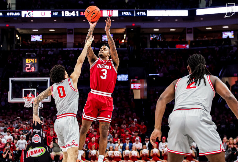 Lamar Wilkerson attempts a 3-pointer at Ohio State.