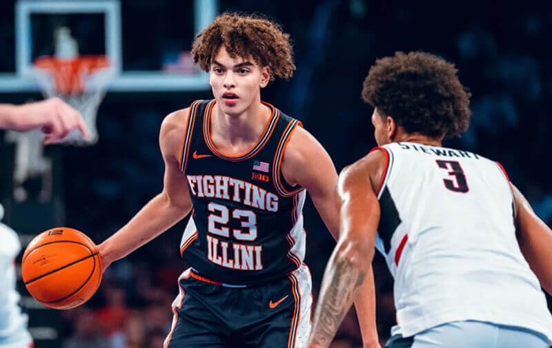 Illinois guard Keaton Wagler.