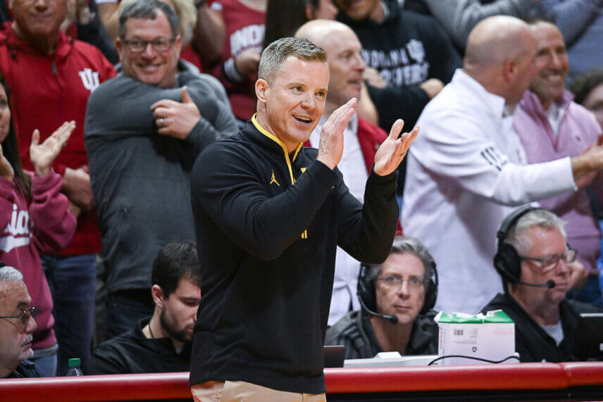 Michigan coach Dusty May.