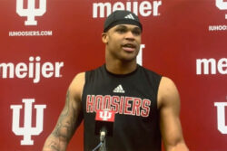 Amare Ferrell meets the media.