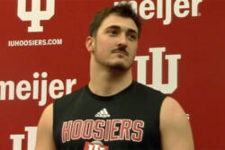 IU football linebacker Isaiah Jones.