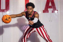 IU basketball wing Jaeden Mustaf.