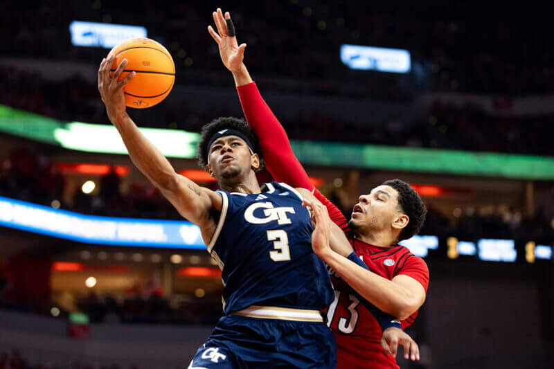 Georgia Tech wing Jaeden Mustaf.