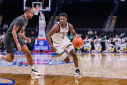 Notre Dame guard Markus Burton.